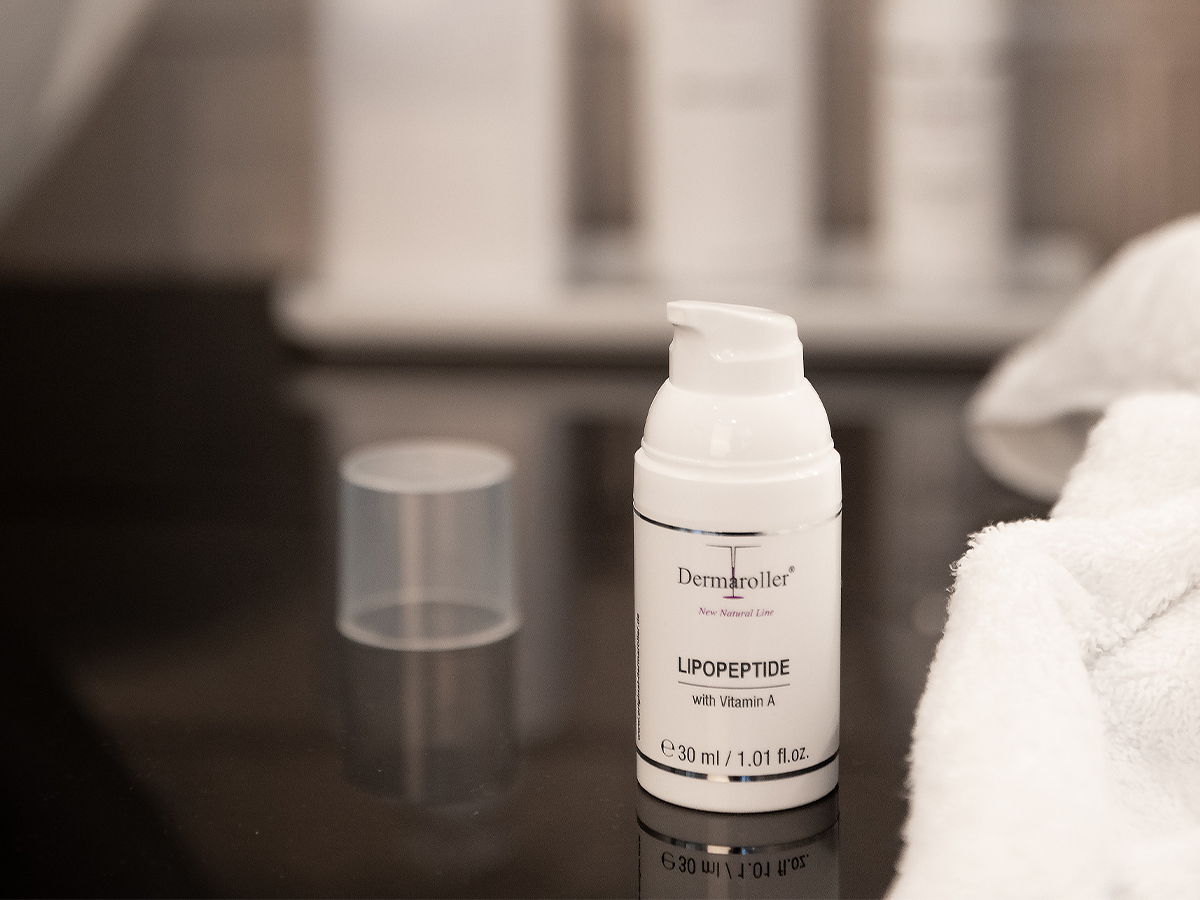 Dermaroller Lipopeptide mit Vitamin A